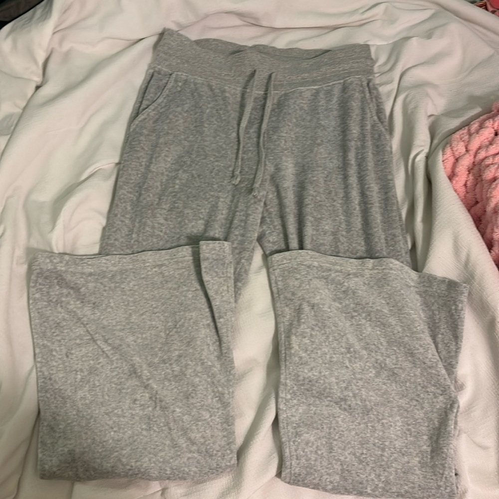 AERIE KICK IT FLARE VELOR high waisted pant
